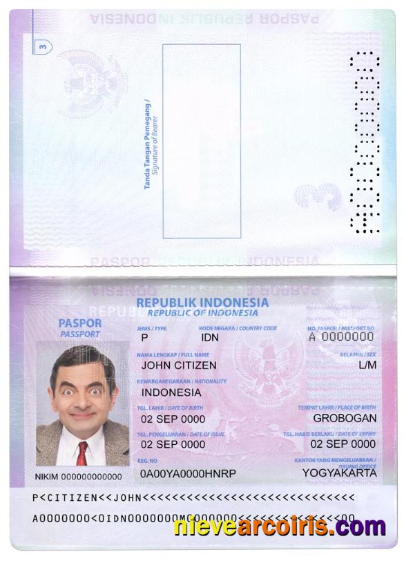 Indonesia passport version 2